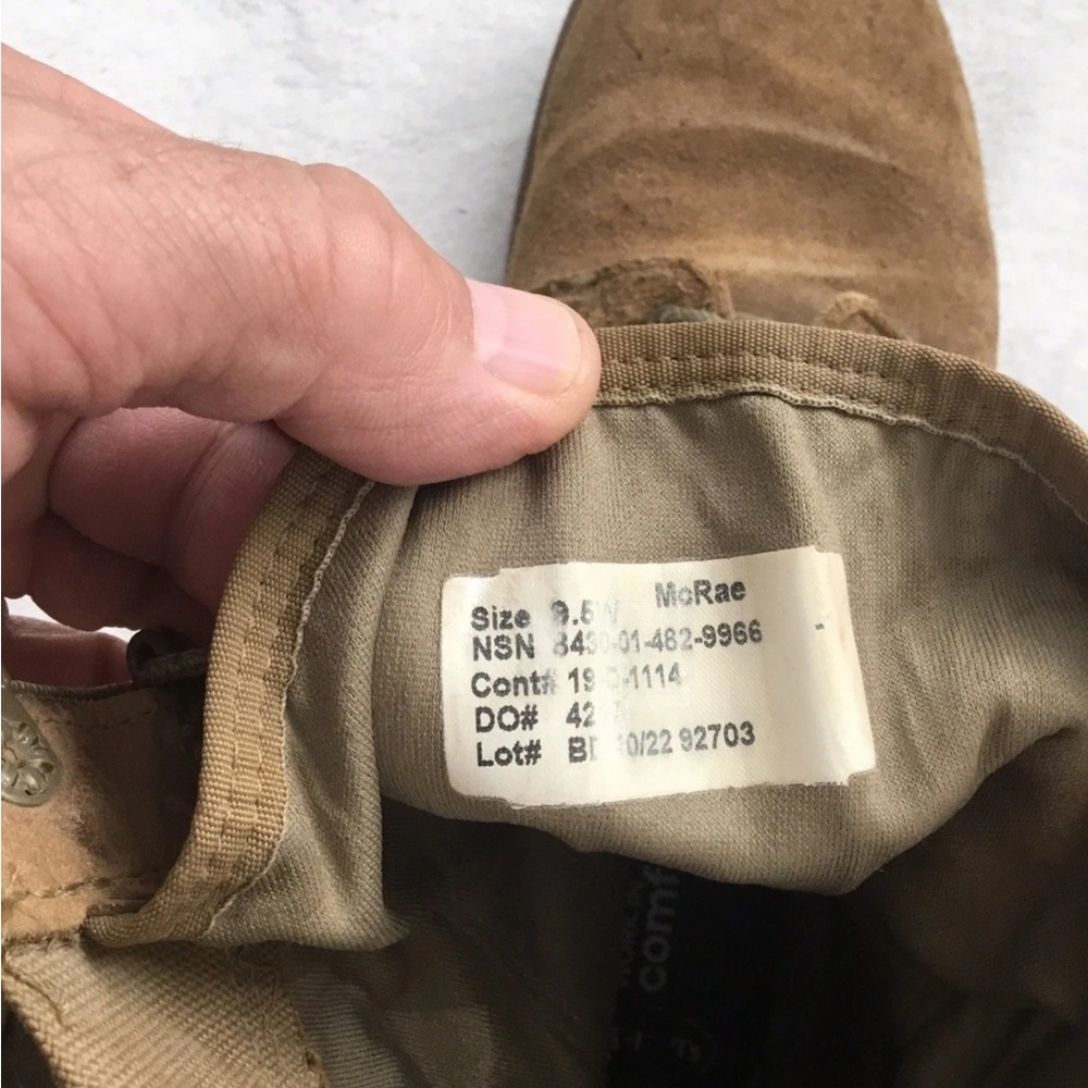 Marine Corps McRae coyote brown combat boots size 9 1/2 wide - Picture 3 of 11